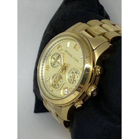 Michael Kors Runway MK5055 Womens Stainless Steel Analog Dial Quartz Watch MP843 - Picture 4 of 12